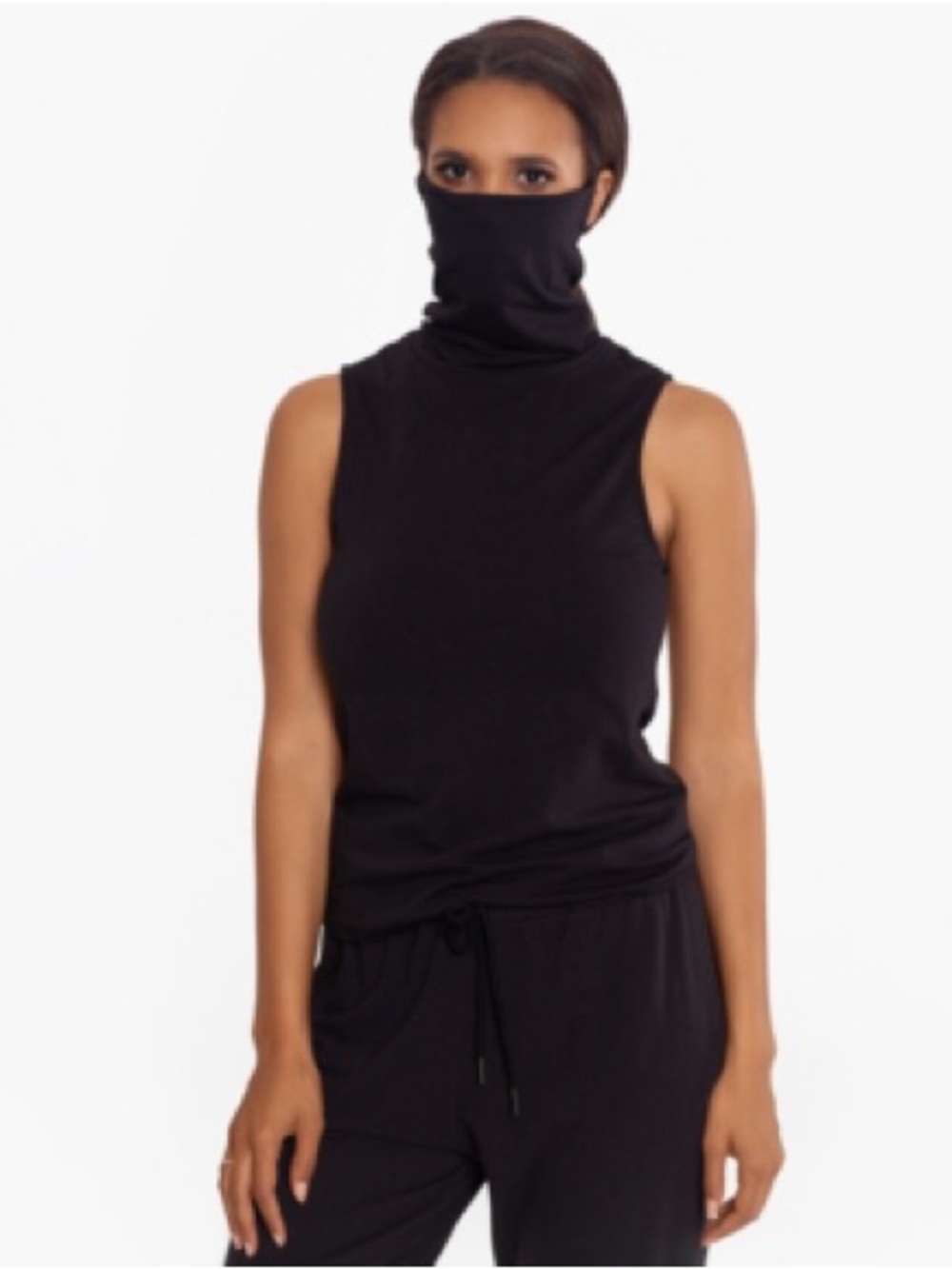 BAM by Betsy & Adam Black Sleeveless Tank Top